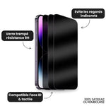 Charger l'image dans la galerie, Protecteur d’écran anti-espion pour iPhone (lot de 2)
